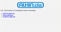 Desktop Screenshot of alhin.de