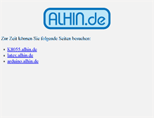 Tablet Screenshot of alhin.de